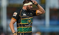 England's Tom Wood was sent off in the Champions Cup play-off final
